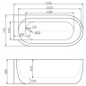 Акриловая ванна BELBAGNO BB11-1700R