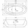 Акриловая ванна BELBAGNO BB18