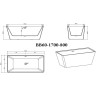 Акриловая ванна BELBAGNO BB60-1700-800