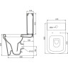 Бачок BELBAGNO MARCO BB118T