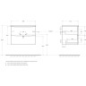 База под раковину BELBAGNO MARINO-CER-N-700-2C-SO-BL-P