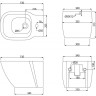 Биде подвесное BELBAGNO ALDINA BB114BH