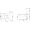 Чаша для унитаза напольного BELBAGNO BB135CP