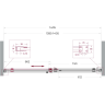 Душевая дверь BELBAGNO SOFT_CLOSE-2-BF-1-140-C-Cr