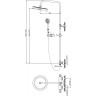Душевая стойка BELBAGNO UNO UNO-DOCM-CRM