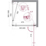 Душевой уголок 60x100 см BELBAGNO MARMI-AH-1-60/100-C-Cr