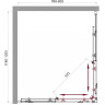 Душевой уголок BELBAGNO SELA-AH-2-120/80-P-Cr