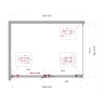 Душевой уголок BELBAGNO SOFT_CLOSE-2-AH-1-130/100-C-GM