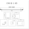 Дверь в проём BELBAGNO UNO-B-1-85-P-Cr