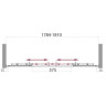 Дверь в проём BELBAGNO UNO-BF-2-180-P-Cr