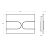 Кнопка смыва BELBAGNO BB-11-GM оружейная сталь