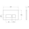 Комплект 2 в 1 система инсталляции для унитазов BELBAGNO BB026-BB044NERO