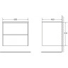 Тумба BELBAGNO PIETRA PIETRA-600-2C-SO-PT