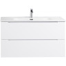 Тумба Bianco Lucido 100 см BELBAGNO ETNA ETNA100BL-KEPMGL-1338-SET