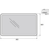 Зеркало BELBAGNO SPC-MAR-900-600-LED-TCH